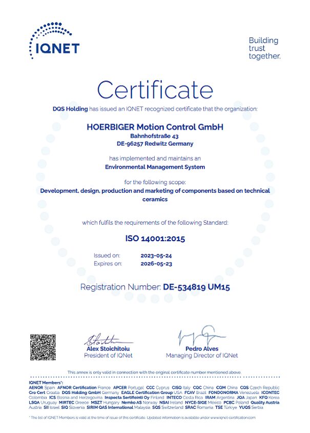 ISO14001 Certificate IQNET ENG 2026-05